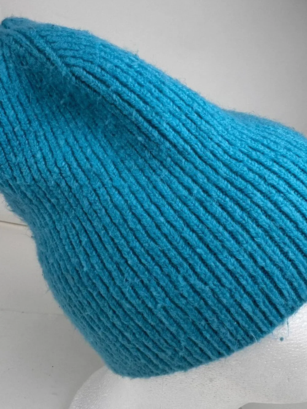 Scotch & Soda Amsterdam Couture Bright Blue Ribbed Knit Beanie Winter Hat Small